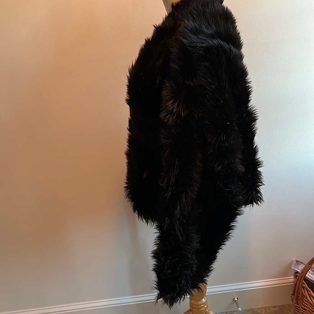 Free People- All Night Faux Fur Jacket Size Large NWT - Picture 8 of 15